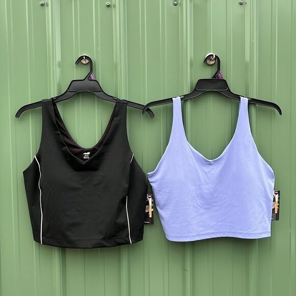 Women's Active Sports Piped & Siftsculpt Bra Tank Top & Leggings 2-Pack Size XXL - Picture 1 of 9